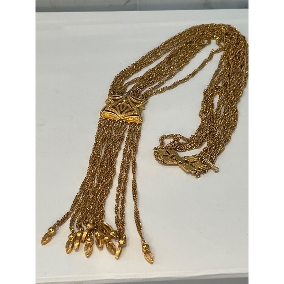 Vintage Filigree D'ORLAN  Etruscan revival Necklace Pendant 70's - Picture 4 of 16